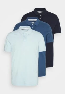 Pier One 3 Pack - Poloshirt - Light Blue/Blue/Dark Blue -Chic Verkoop 0ff6d1a0739145f6be830ca146804cdf