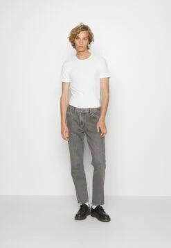 Pier One Mid Raise Straight Fit - Relaxed Fit Jeans - Grey Denim -Chic Verkoop 165db44cf276416482877fa5167a851e