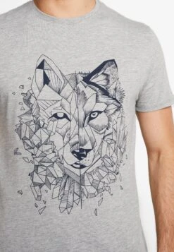 Pier One T-Shirt Print - Mottled Grey -Chic Verkoop 19bac3e87c214150932db03a2c67e58e