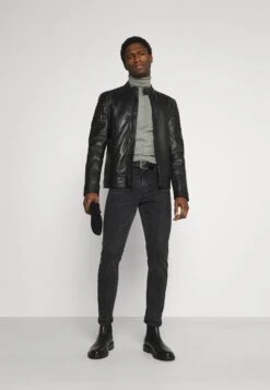 Pier One 2 Pack - Basic Turtleneck - Trui - Black/Mottled Light Grey