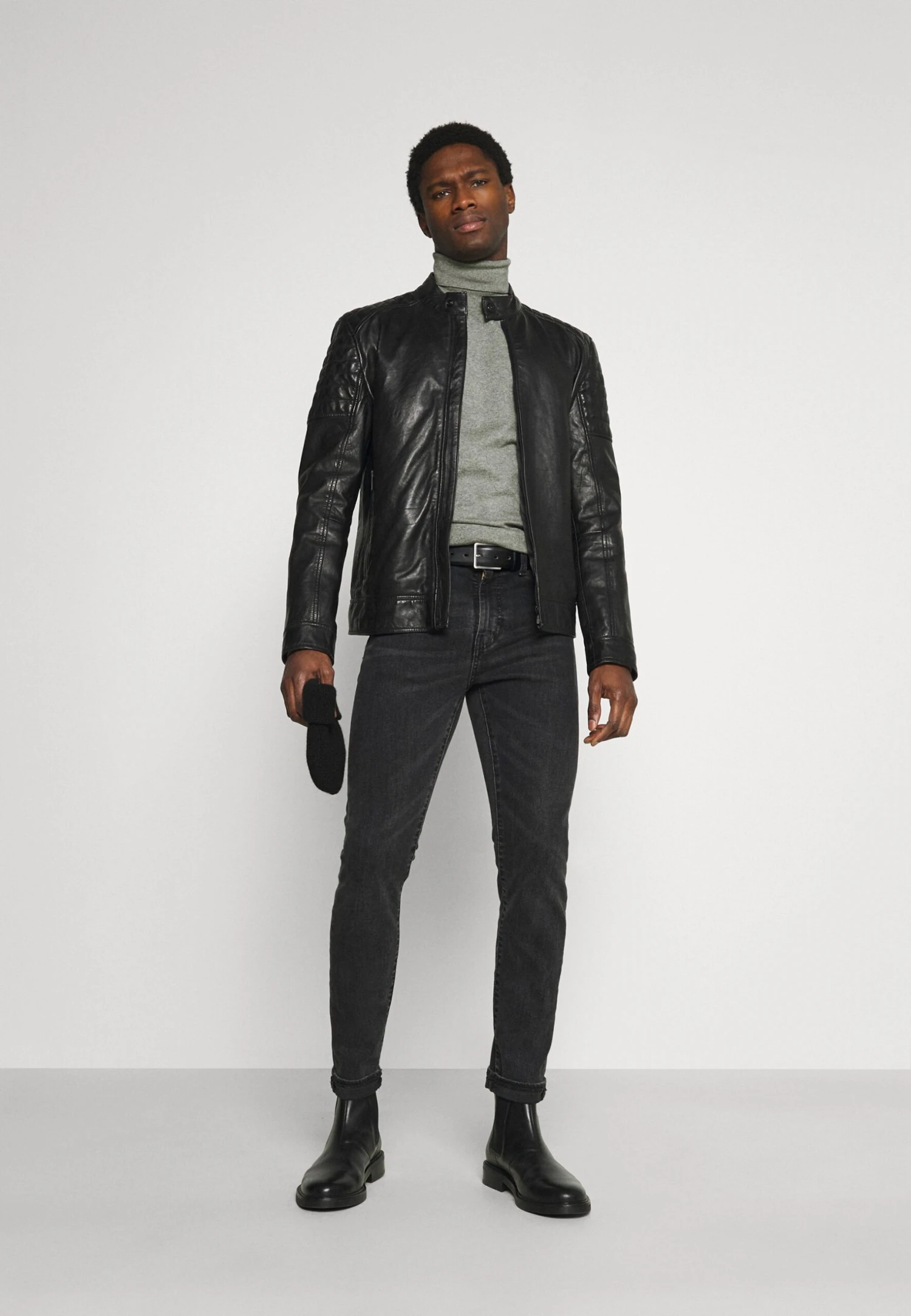 Pier One 2 Pack - Basic Turtleneck - Trui - Black/Mottled Light Grey 3 Pier One 2 Pack - Basic Turtleneck - Trui - Black/Mottled Light Grey