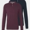 Pier One 2 Pack - Poloshirt - Bordeaux/Dark Blue -Chic Verkoop 3f434e0c318b4531bbab1dd44fe0092a