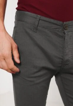 Pier One Chino - Dark Grey -Chic Verkoop 57afc5e7d2fb4fccb50811bdf725c68c