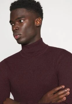 Pier One Muscle Fit Turtle - Trui - Mottled Bordeaux -Chic Verkoop 87bc9746f3cd48c78886c3726b9971e1