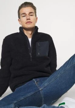 Pier One Fleece Trui - Dark Blue -Chic Verkoop 88111e09df4342679a12241e843a9022