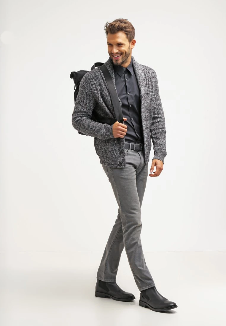 Pier One Vest - Dark Grey Melange 4 Pier One Vest - Dark Grey Melange - Afbeelding 2