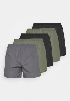 Pier One 5 Pack - Boxershort - Black/Khaki/Dark Grey -Chic Verkoop aabf1b6cd2d84a338064454393e5f372