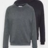 Pier One 2 Pack - Sweater - Black/Mottled Dark Grey -Chic Verkoop aac32521ee404b7f82fed2b996d01930