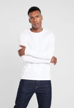 Pier One 2 Pack - Longsleeve - White -Chic Verkoop b74a28ee32764edb9a0082e4dc412571