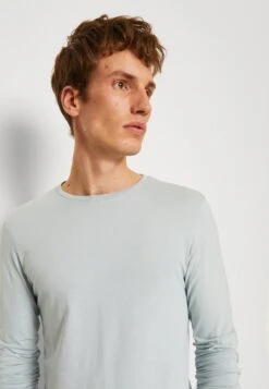 Pier One 2 Pack - Longsleeve - Light Blue/Dark Blue -Chic Verkoop d315311a1b6348f89442cc5ec2361513