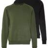 Pier One 2 Pack - Sweater - Khaki/Black -Chic Verkoop de12feccbd1e47b3bbcb87b59c3bd67a