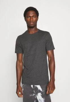 Pier One 3 Pack - T-Shirt Basic - Black/Mottled Dark Grey/Bordeaux -Chic Verkoop fbb1fa11fda54722bafd9df33f46d342