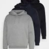 Pier One 3 Pack - Sweater - Dark Blue/Black/Mottled Grey -Chic Verkoop ff17df88063f4783ac8f7548600524f6